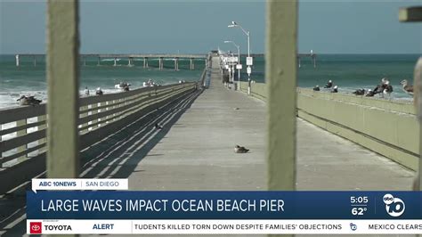 City expects Ocean Beach Pier damage after large waves