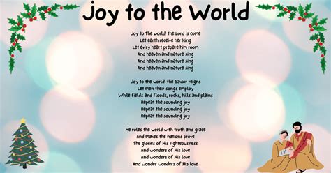 Joy to the World Song (Printable, Origins, and Lyrics)