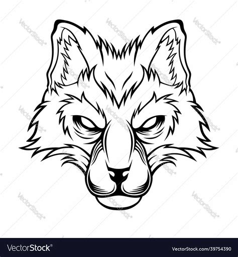 Fox head Royalty Free Vector Image - VectorStock