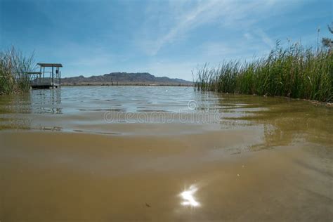 Havasu National Wildlife Refuge, View from Water Level Stock Photo ...