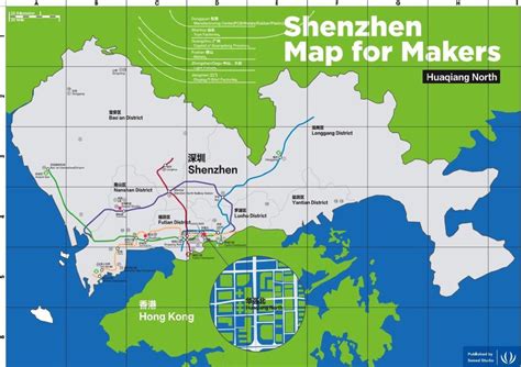 Shenzhen map for makers - Map of Shenzhen map for makers (Guangdong ...