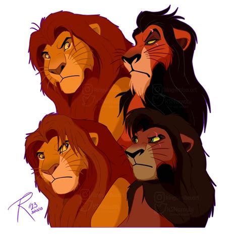 Lion King Simba Scar Fight