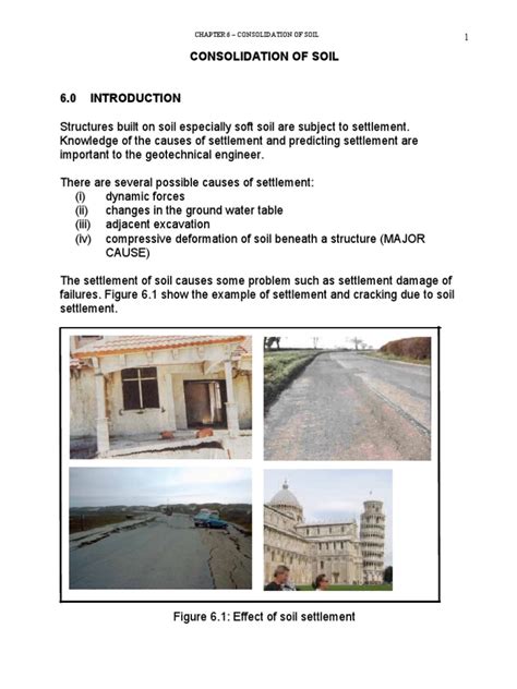 Chapter 6 (Consolidation of Soil) | PDF | Natural Materials | Soil ...