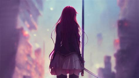 Anime Girl With Swords Wallpaper,HD Anime Wallpapers,4k Wallpapers ...