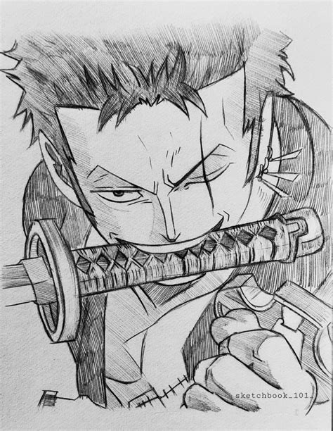 Zoro sketch Roronoa Zoro sketch pencil one piece fanart | Sketches ...