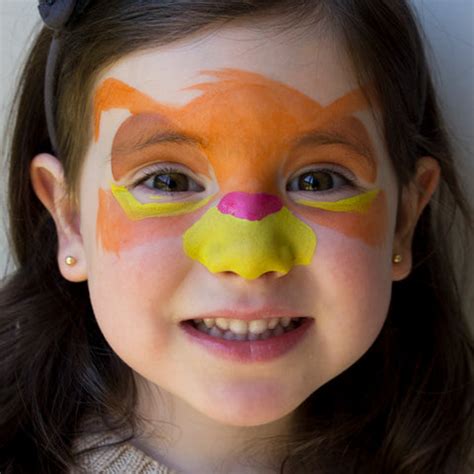 Simba Mask Face Paint by Belén te Pinta - Facepaint.com