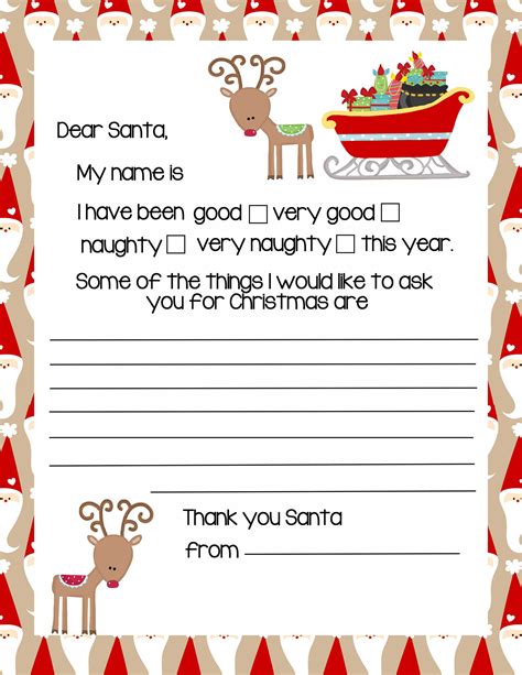 Printable Letters From Santa Claus