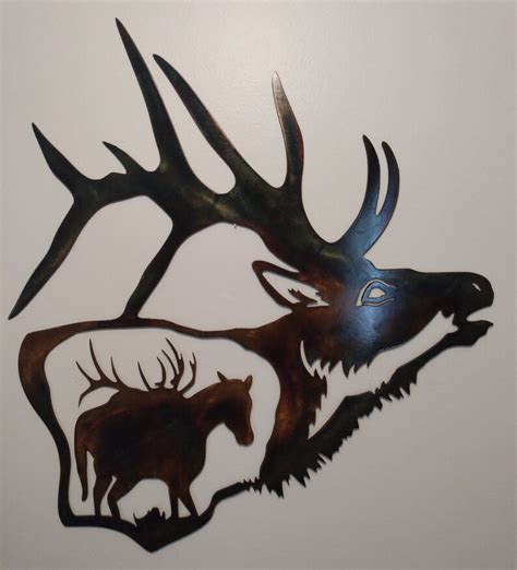 Bull Elk Bugling Silhouette Pack Horse Scene - Etsy