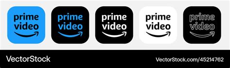 App icon amazon prime video Royalty Free Vector Image