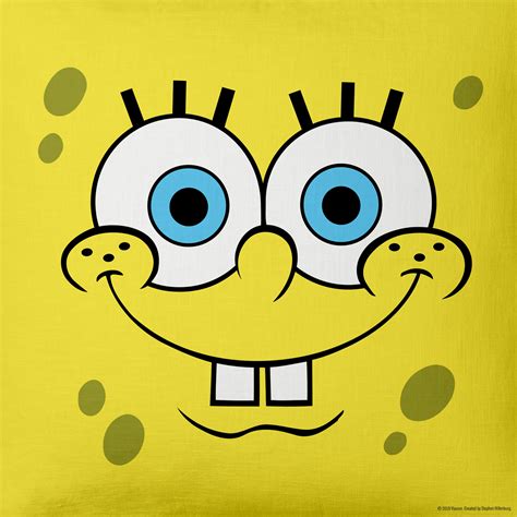 SpongeBob SquarePants Yellow Big Face Throw Pillow - 16" x 16 ...