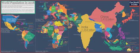 This Fascinating World Map was Drawn Based on Country Populations