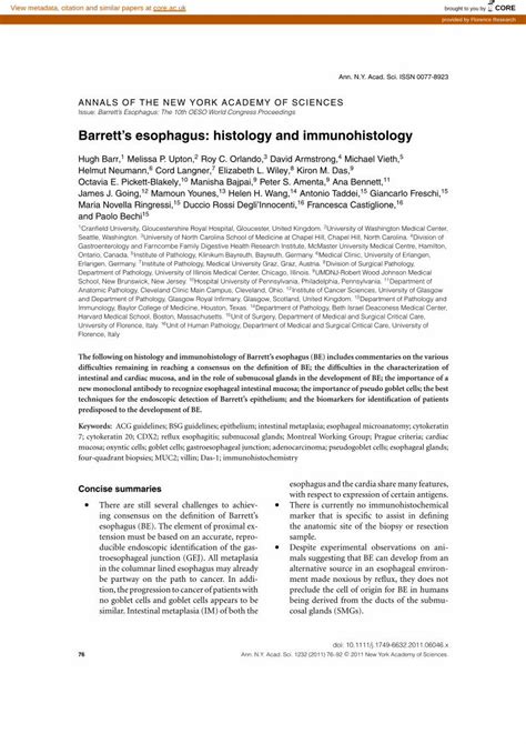 (PDF) Barrett’s esophagus: histology and immunohistology - DOKUMEN.TIPS