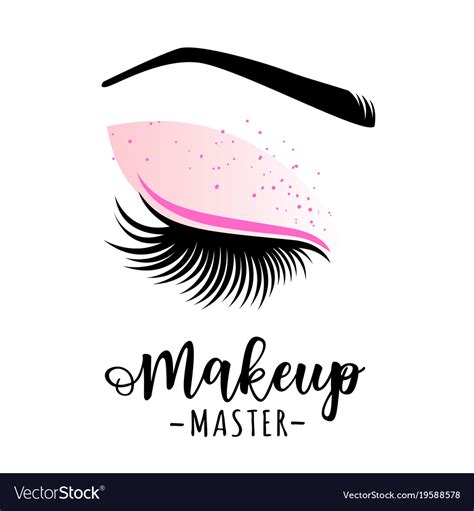 Makeup master logo Royalty Free Vector Image - VectorStock