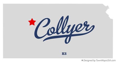 Map of Collyer, KS, Kansas