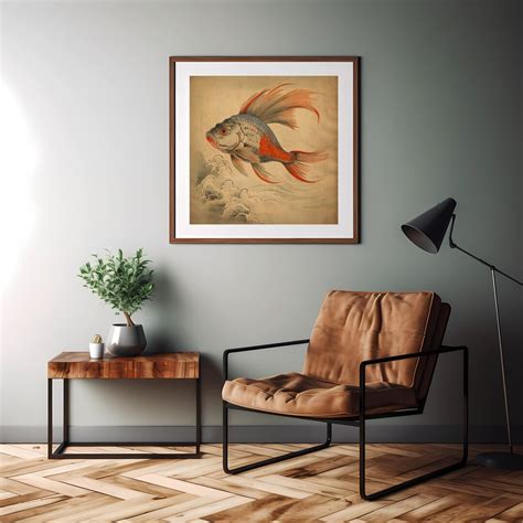 Vintage Japanese Fish Print Japanese Art Japanese Decor - Etsy