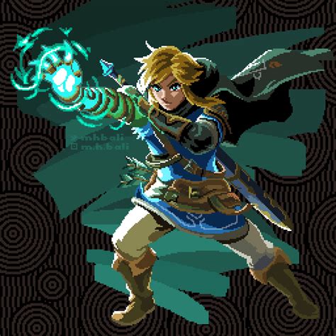 [TotK] Pixelated and animated the new link art : r/zelda