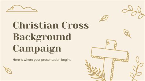 Christian Cross Background Campaign Presentation