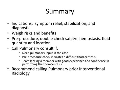 PPT - Indications for Thoracentesis PowerPoint Presentation, free ...