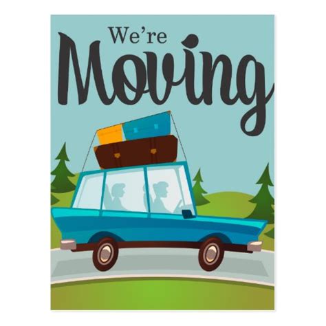 We Are Moving Announcement Postcard | Zazzle