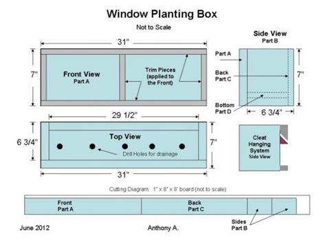 Window Planter Box Plans: How to Build a Window Box | FeltMagnet