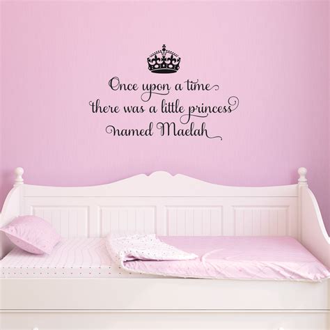 A Little Princess Named Personalized Wall Quotes™ Decal | WallQuotes.com