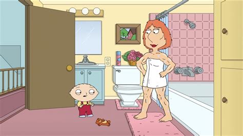 Stewie discovers Lois in the shower - YouTube