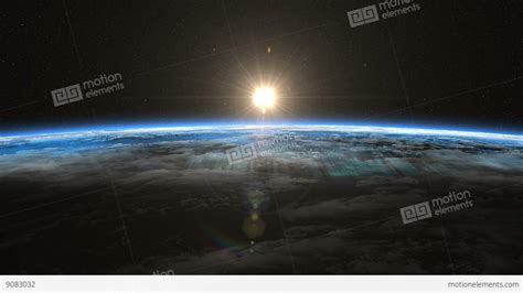 Sunrise From Space. Earth From Space Stock Animation | 9083032