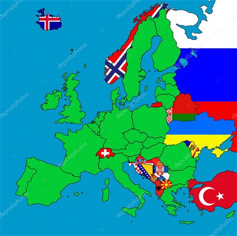 Map of non-EU member countries — Stock Photo © Tonygers #3055865