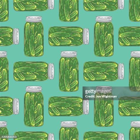 Pickle Jar Background High Res Illustrations - Getty Images