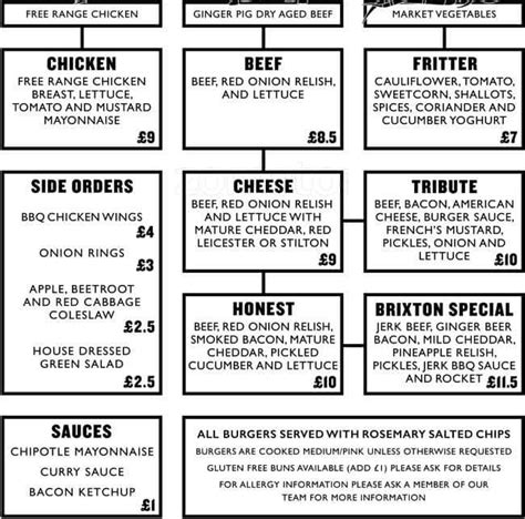 Honest Burgers Menu, Menu for Honest Burgers, Tooting, London - Zomato UK