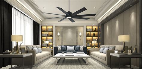 Ceiling Design For Living Room With Fan | Two Birds Home