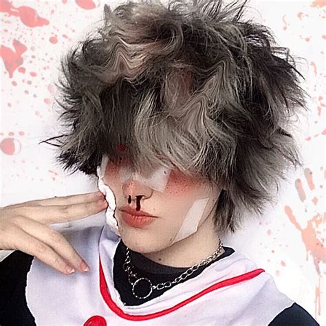 alt boy fluffy hair alternative tiktok mallgoth grunge emo goth wolf ...