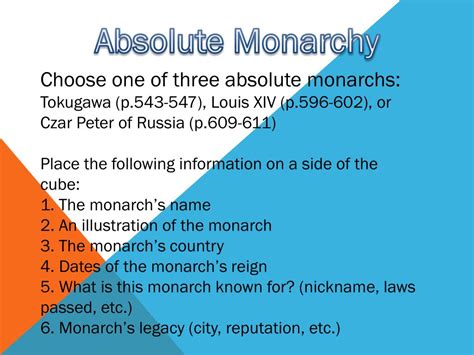 PPT - Absolute Monarchy PowerPoint Presentation, free download - ID:2673609