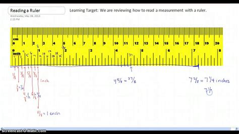 Ruler Measurements Inches - Viewing Gallery