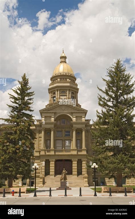 Wyoming Cheyenne Wyoming State Capitol building Stock Photo - Alamy