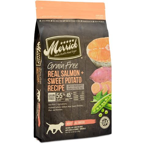 Merrick+Grain+Free+Real+Salmon+&+Sweet+Potato+Adult+Dog+Food+-+A+grain ...