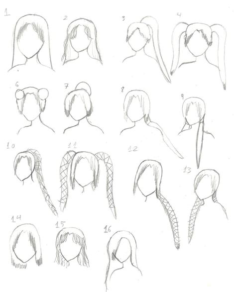 Ponytails Drawing At Getdrawings Free Download