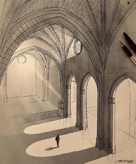 Architecture Sketches a Person's Perspective | Architecture drawing ...