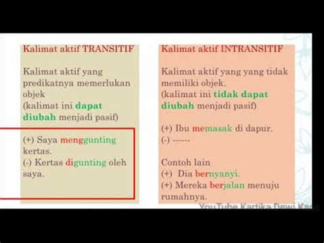 Contoh Kalimat Aktif Intransitif – kabarmedia.github.io