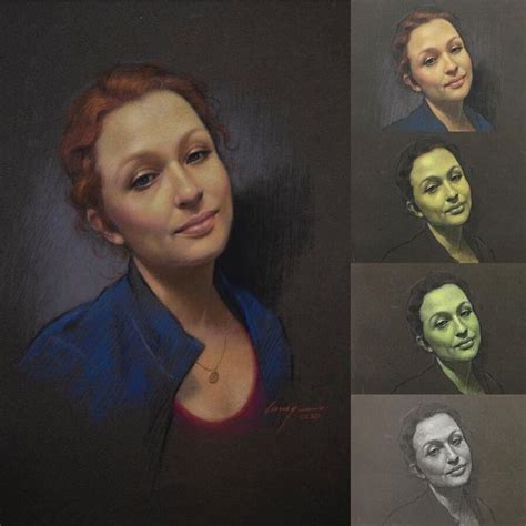 8 Pastel Pencil and 2 Oil Painting Portraits | Portrait painting ...