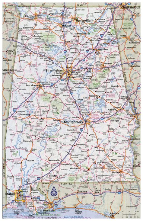 Map Of Alabama - Bank2home.com