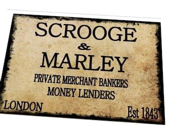 Scrooge & Marley Wall Sign - Etsy