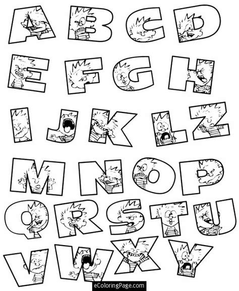 Alphabet Letters Coloring Pages