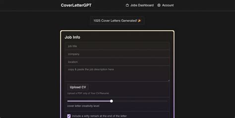 Cover Letter GPT | GptForge