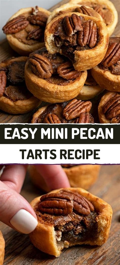 Easy Mini Pecan tarts Recipe (Tiny Pecan Tarts)