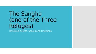 Sangha in Buddhism | Teaching Resources