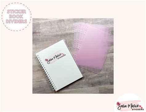 DIVIDERS Reusable Sticker Book - Etsy