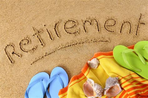 Retirement Beach Vacation Concept Stock Photo - Image of background ...