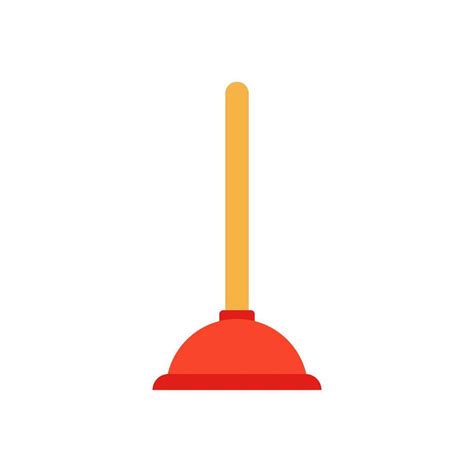 Plunger flat design art 14235504 Vector Art at Vecteezy