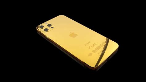 18k Solid Gold iPhone 12 Pro Max - 512 GB (6.7”) | Goldgenie